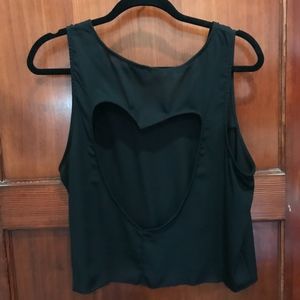 Heart shaped crop top